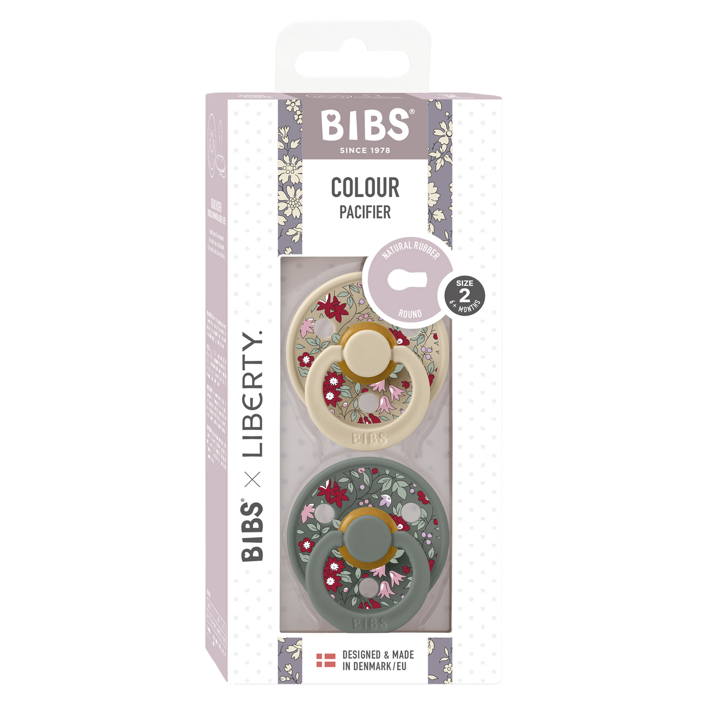 BIBS x LIBERTY Colour 2 Pack Chamomile Lawn - Pine Mix