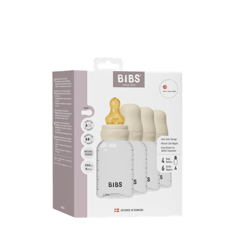 Baby BPA-Free PP Bottle 150 ml 4 Pack Latex - Ivory