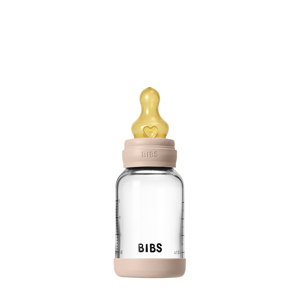 Baby Glass Bottle Set 120ml Latex - Blush
