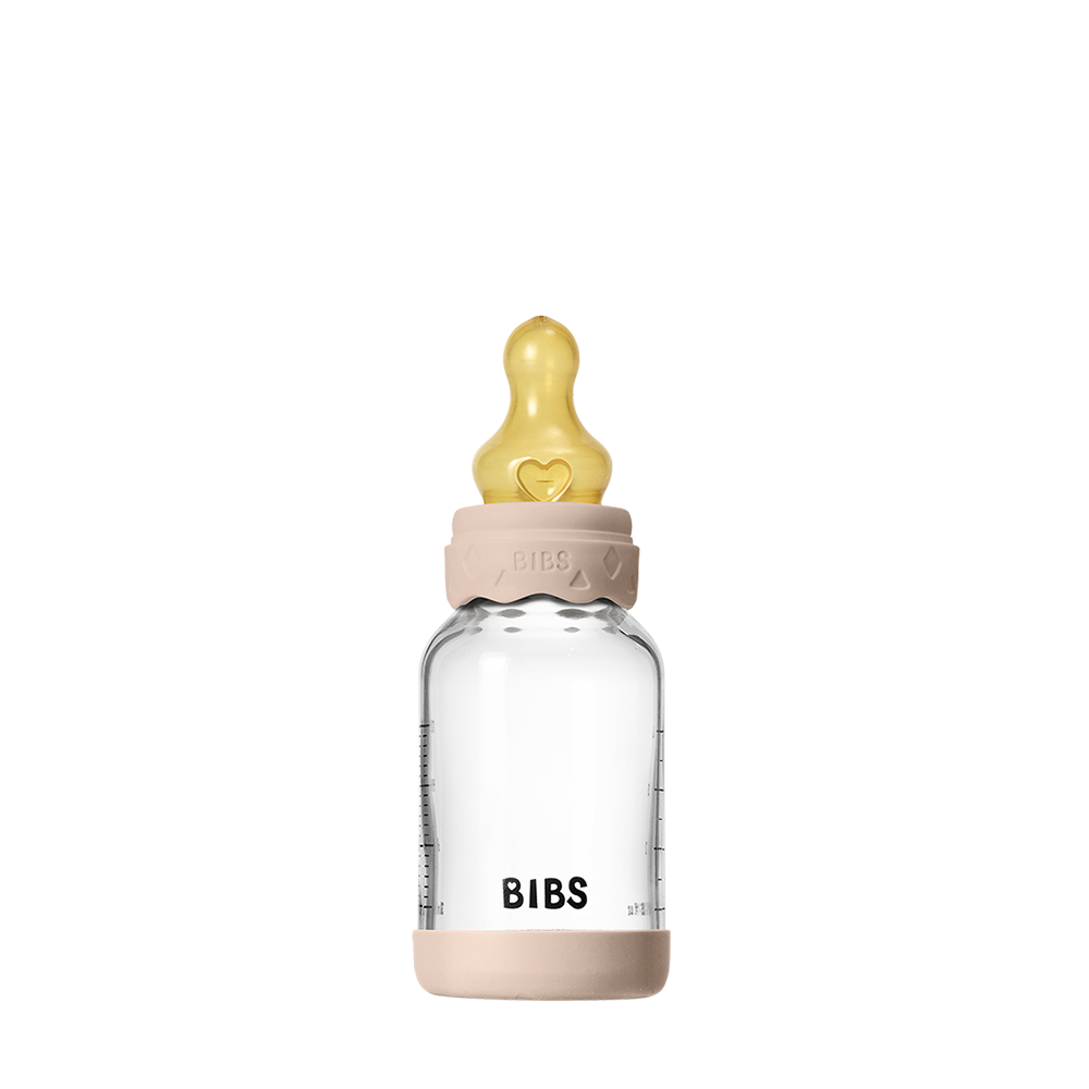 Baby Glass Bottle Boheme Set 120ml Latex - Blush