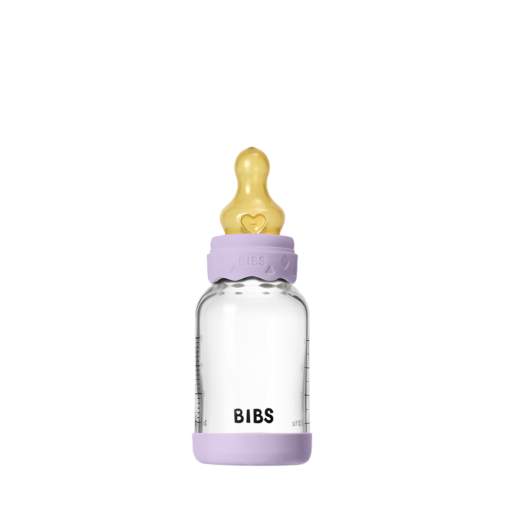 Baby Glass Bottle Boheme Set 120ml Latex - Violet Sky
