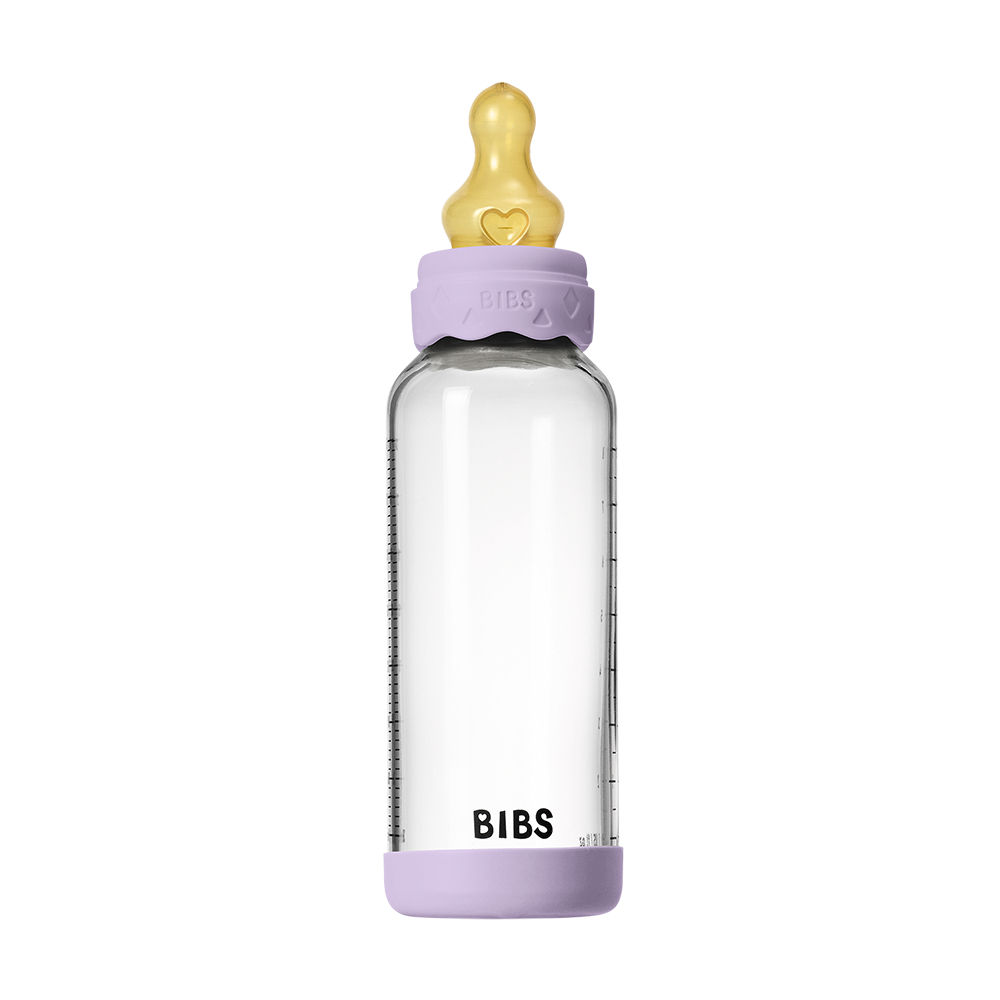 Baby Glass Bottle Boheme Set 240ml Latex - Violet Sky