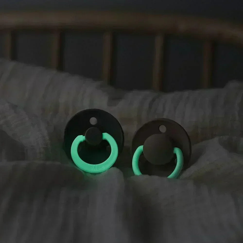 bibs colour glow in the dark pacifiers