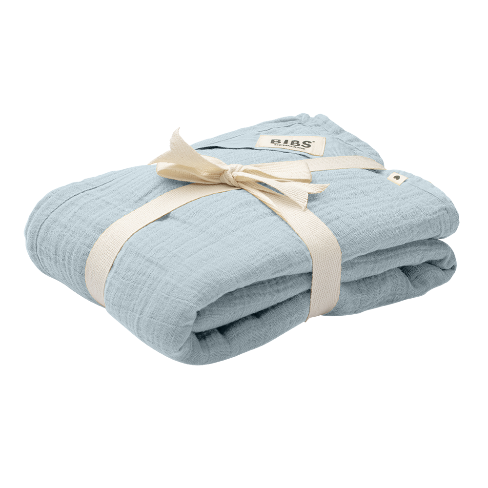 Muslin Swaddle Baby Blue