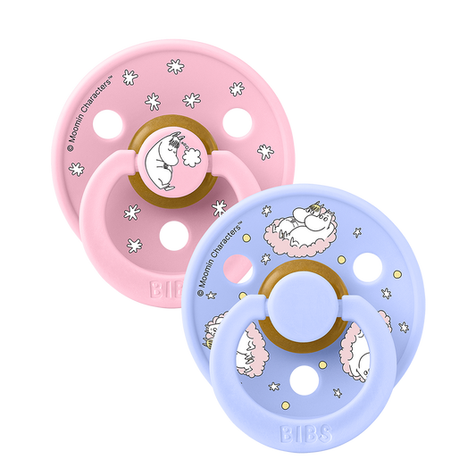 BIBS x Moomin Colour 2 pack Dreaming - Mélange rose bébé