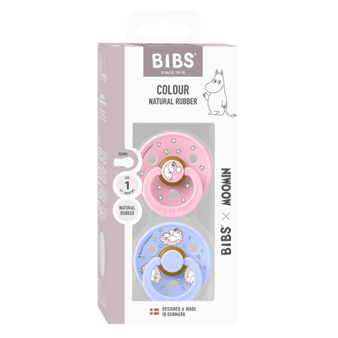 BIBS x Moomin Colour 2 pack Dreaming - Baby Pink mix