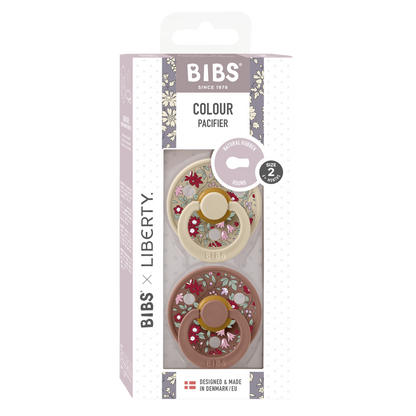 BIBS x LIBERTY Colour 2 Pack Chamomile Lawn - Woodchuck Mix