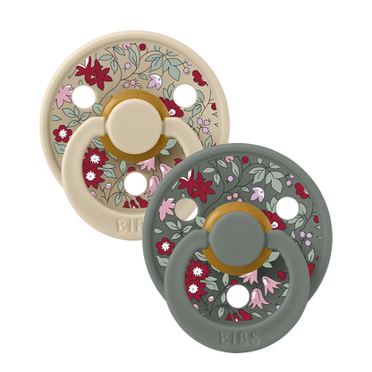 BIBS x LIBERTY Colour 2 Pack Chamomile Lawn - Pine Mix