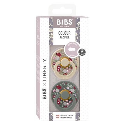 BIBS x LIBERTY Colour 2 Pack Chamomile Lawn - Pine Mix