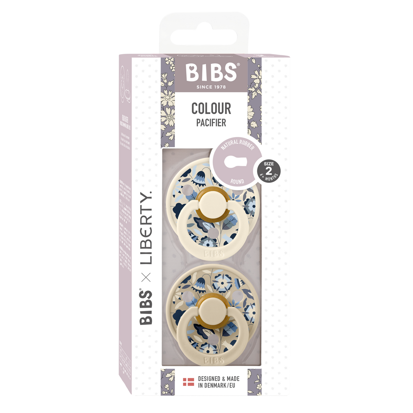 BIBS x LIBERTY Colour 2 Pack Bobo - Ivory Mix