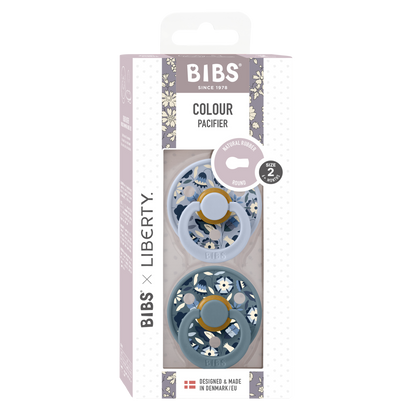 BIBS x LIBERTY Colour 2 Pack Bobo - Dusty Blue Mix