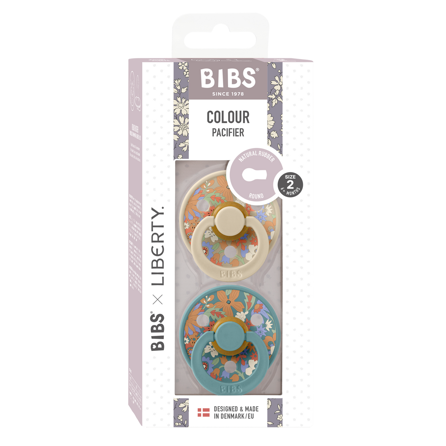 BIBS x LIBERTY Colour 2 Pack June Blossom - Vanilla Hush Mix