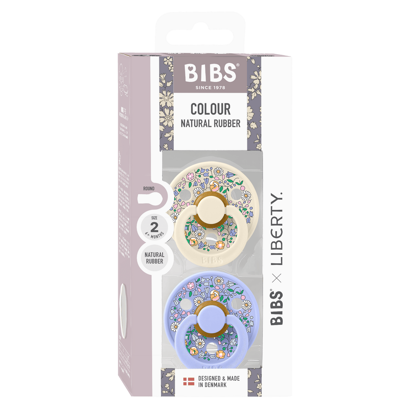 BIBS x LIBERTY Colour 2 Pack Chloe Meadow - Ivory Mix