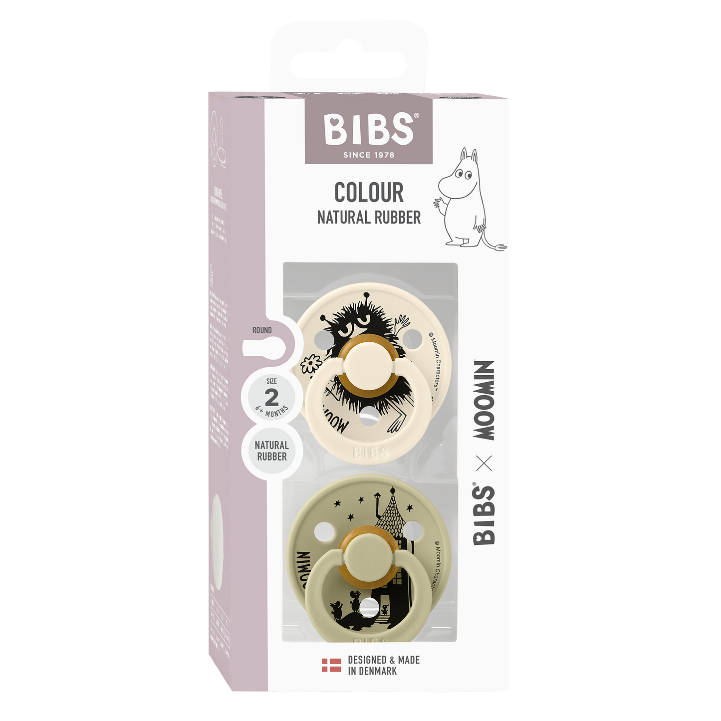 BIBS x Moomin Colour 2 pack Stinky - Ivory/Khaki