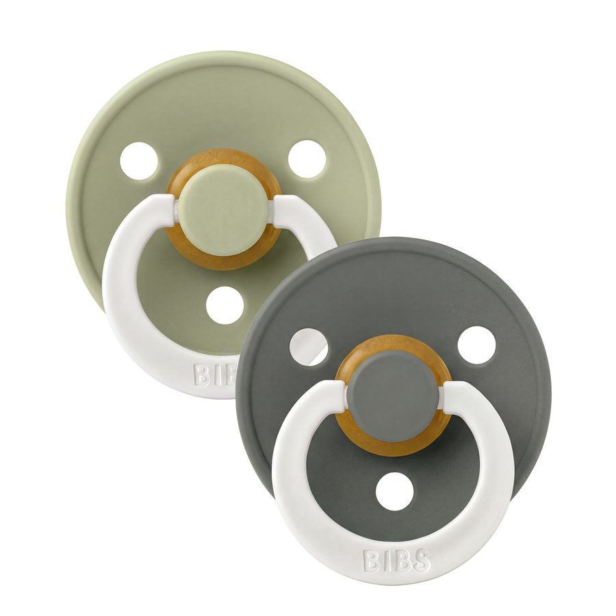 Colour GLOW Pacifiers 2 Pack - Sage/Pine
