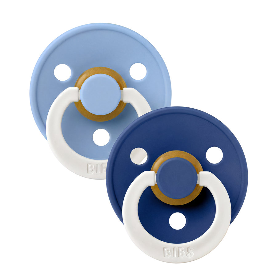 Colour GLOW Pacifiers 2 Pack - Sky Blue/Cornflower