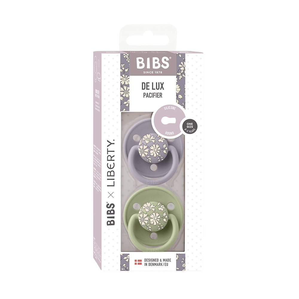 BIBS x LIBERTY De Lux 2 PACK Capel - Sage Mix - BIBS