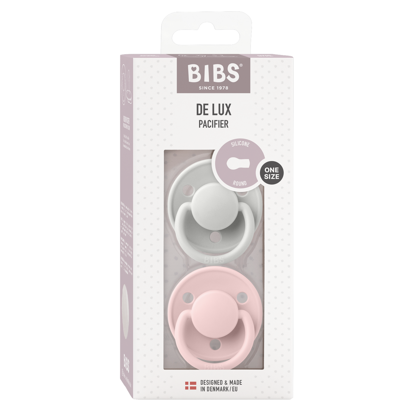 De Lux Pacifiers 2 Pack - Haze/Blossom