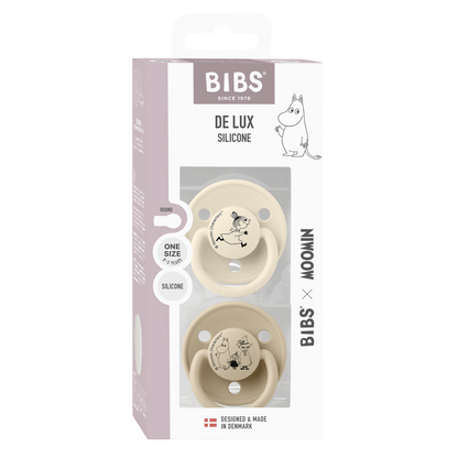 Sucettes BIBS x Moomin De Lux Lot de 2 Petite My - Ivoire/Vanille