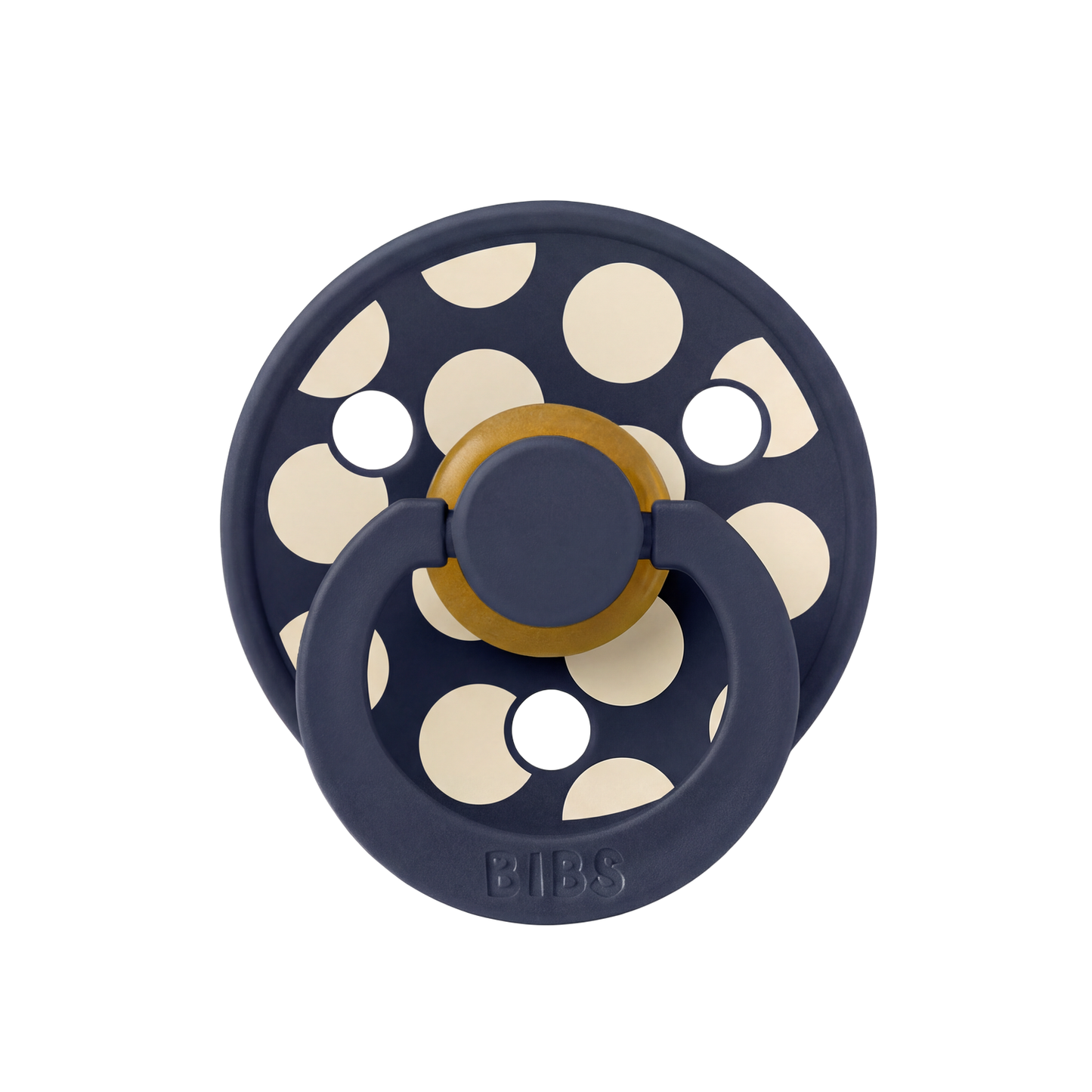 STUDIO Colour Pacifier Polka - Deep Space/Ivory