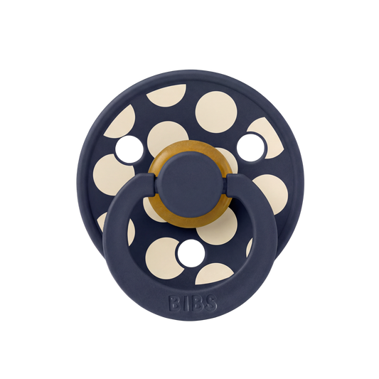 STUDIO Colour Pacifier Polka - Deep Space/Ivory