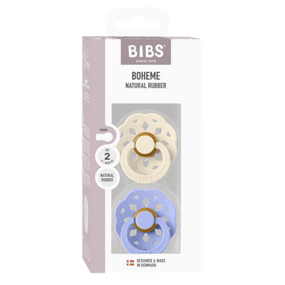 Boheme Pacifiers 2 Pack - Ivory/Hush