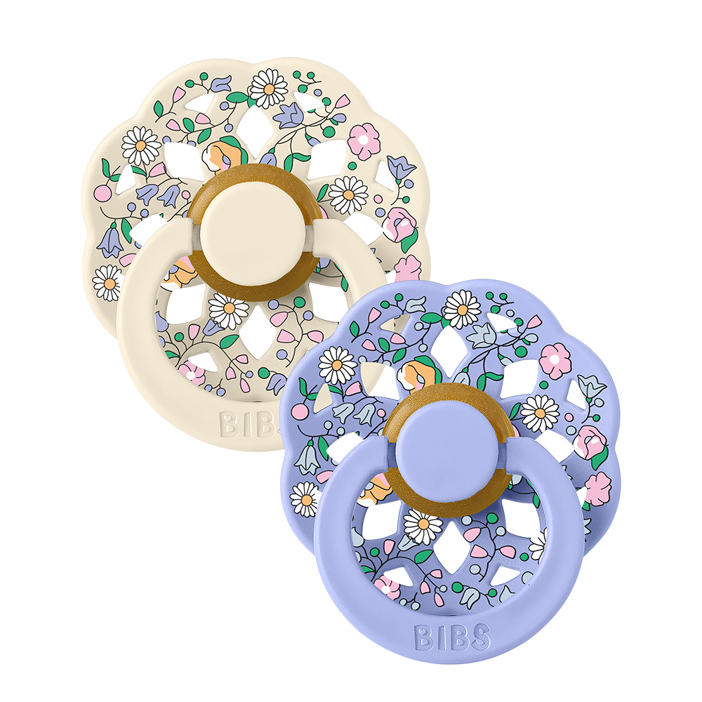 BIBS x LIBERTY Boheme 2 Pack Chloe Meadow - Ivory Mix - BIBS
