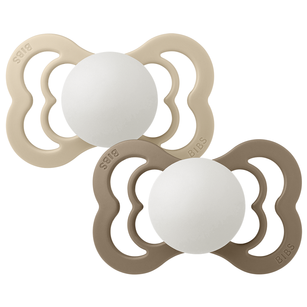 Supreme GLOW Pacifiers 2 Pack - Vanilla /Dark Oak