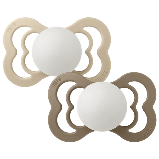 Supreme GLOW Pacifiers 2 Pack - Vanilla /Dark Oak