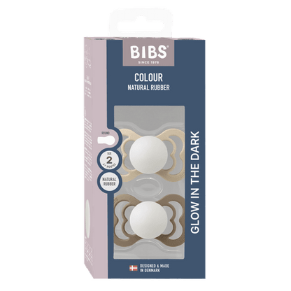 Supreme GLOW Pacifiers 2 Pack - Vanilla /Dark Oak