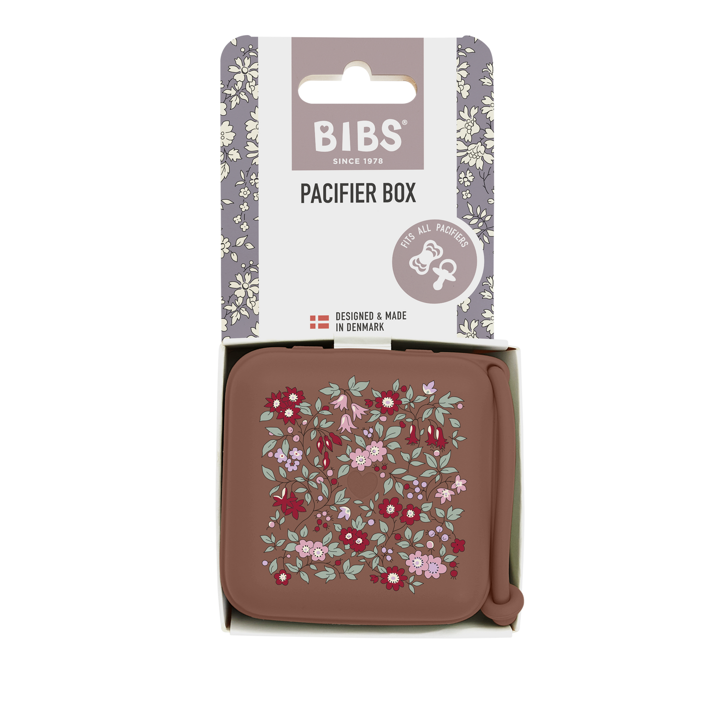 BIBS x LIBERTY Pacifier Box - Chamomile Lawn Woodchuck
