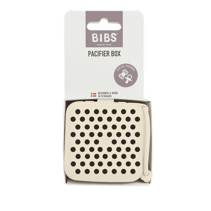 STUDIO Pacifier Box Polka - Ivory/Black