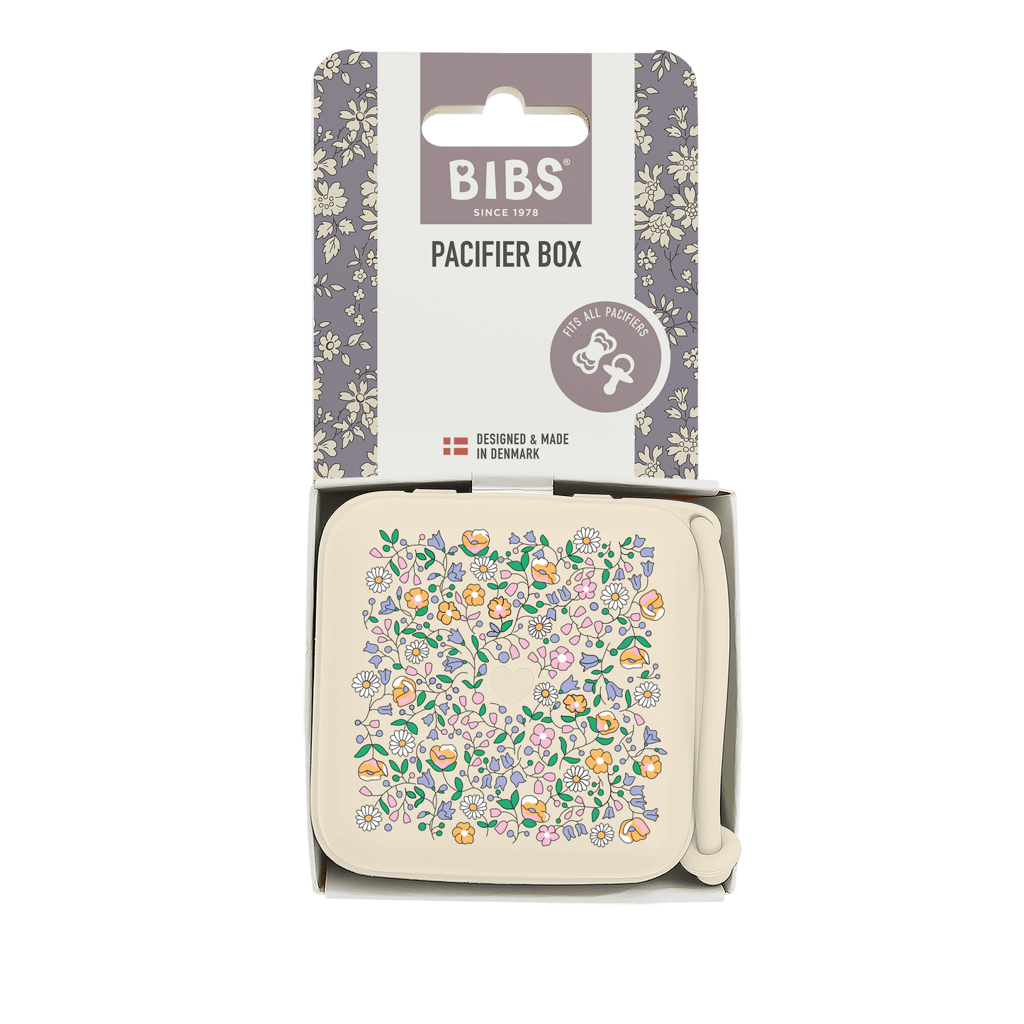 Boîte à sucette BIBS x LIBERTY Chloe Meadow - Ivoire