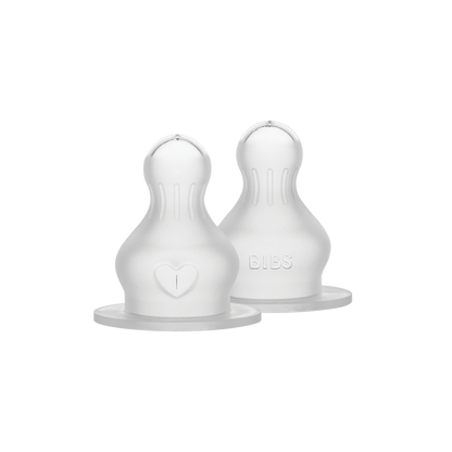 Lot de 2 tétines en silicone pour biberon