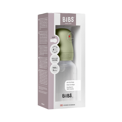Coffret Biberon Complet 150 ml Silicone - Sauge
