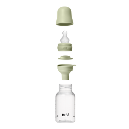 Baby Bottle Complete Set 150ml Silicone - Sage