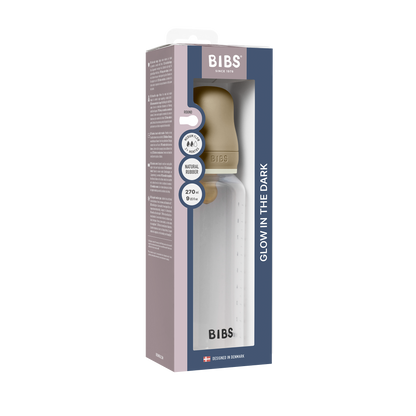 Baby BPA-Free PP Bottle Glow Set 270ml Latex - Vanilla
