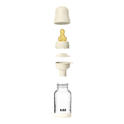Baby Glass Bottle Boheme Set 120ml Latex - Ivory