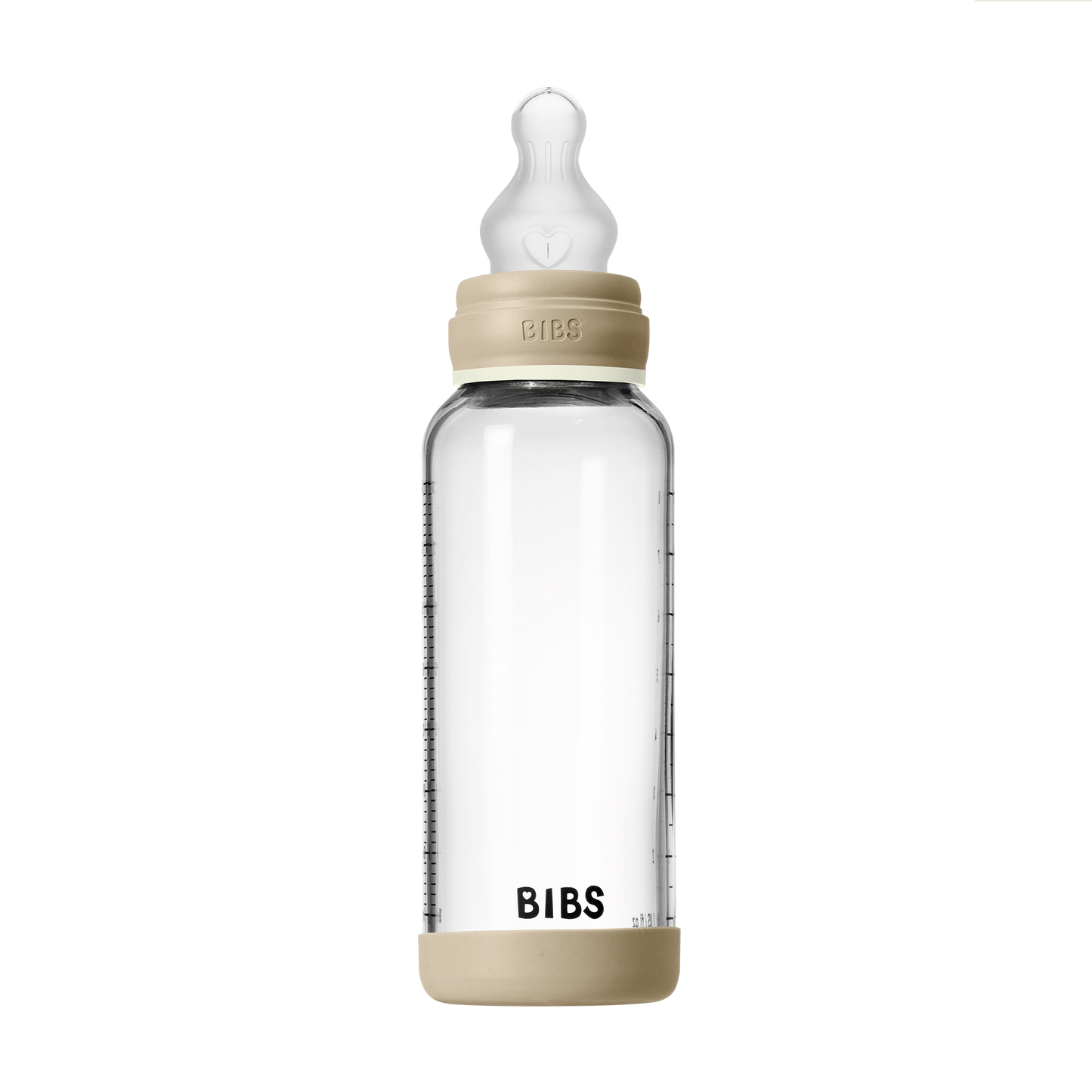 Baby Glass Bottle Glow Set 240ml Silicone - Vanilla
