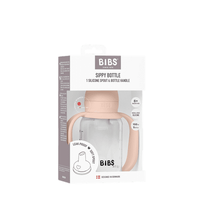 Biberon à bec verseur en silicone 150 ml - Blush