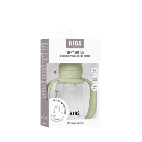 Biberon à bec verseur en silicone 150 ml - Sauge