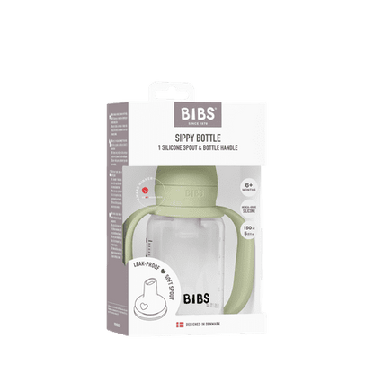 Biberon à bec verseur en silicone 150 ml - Sauge