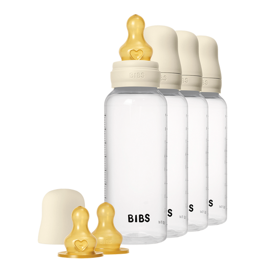 Biberons en PP sans BPA 270 ml, lot de 4, latex - Ivoire