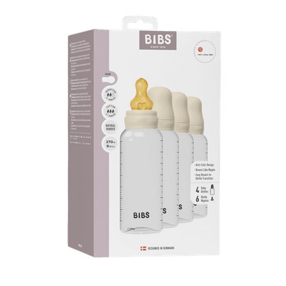 Baby BPA-Free PP Bottle 270 ml 4 Pack Latex -  Ivory