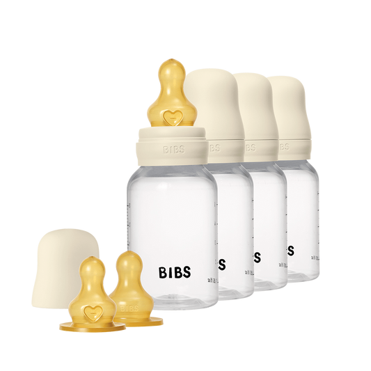 Biberons en PP sans BPA 150 ml, lot de 4, latex - Ivoire