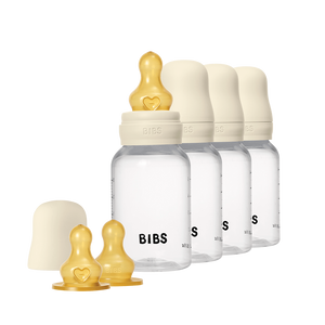 Biberons en PP sans BPA 150 ml, lot de 4, latex - Ivoire