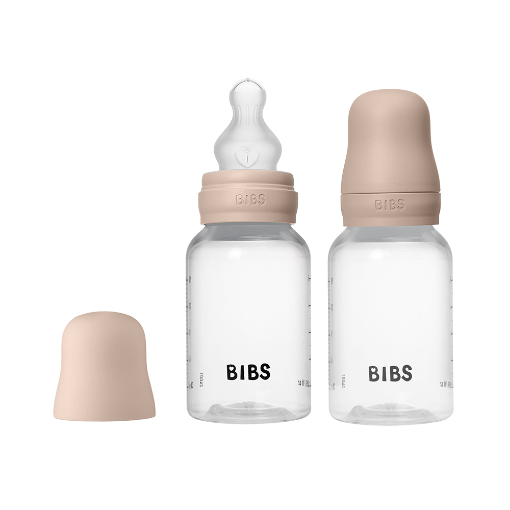 Baby BPA-Free PP Bottle Set 150ml 2 Pack Silicone - Blush - BIBS