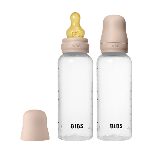 Baby BPA-Free PP Bottle Set 270ml 2 Pack Latex - Blush - BIBS