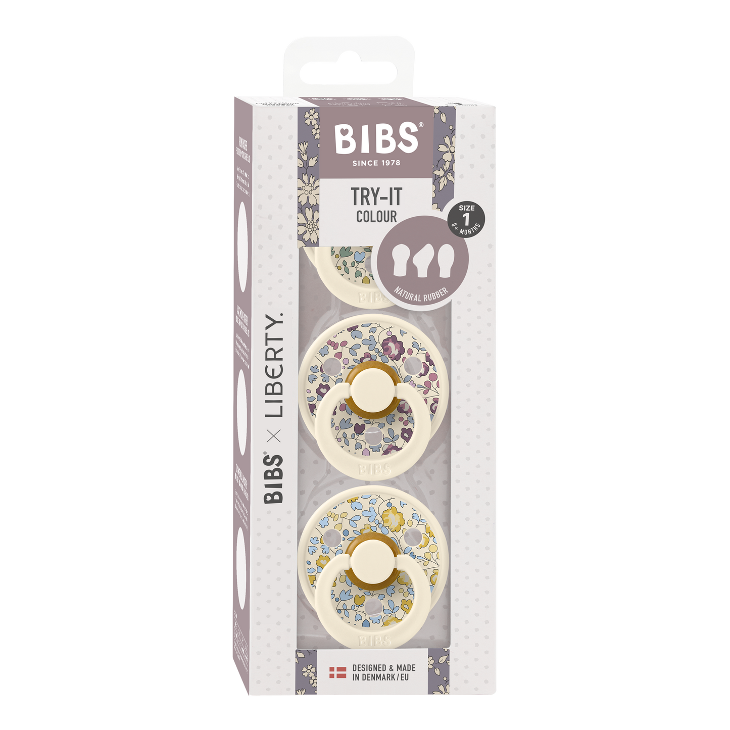 BIBS x LIBERTY Try-It Collection 3 Pack Eloise - Ivory