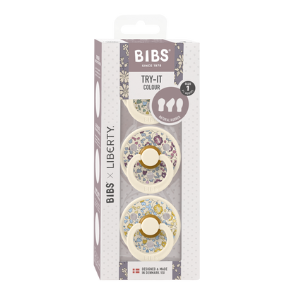 BIBS x LIBERTY Try-It Collection 3 Pack Eloise - Ivory